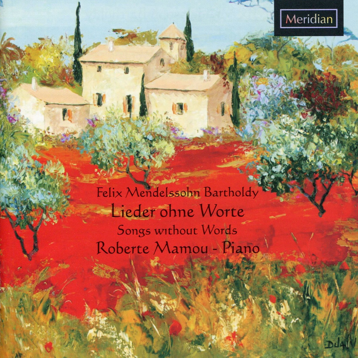 Mendelssohn: Songs Without Words by Roberte Mamou album cover