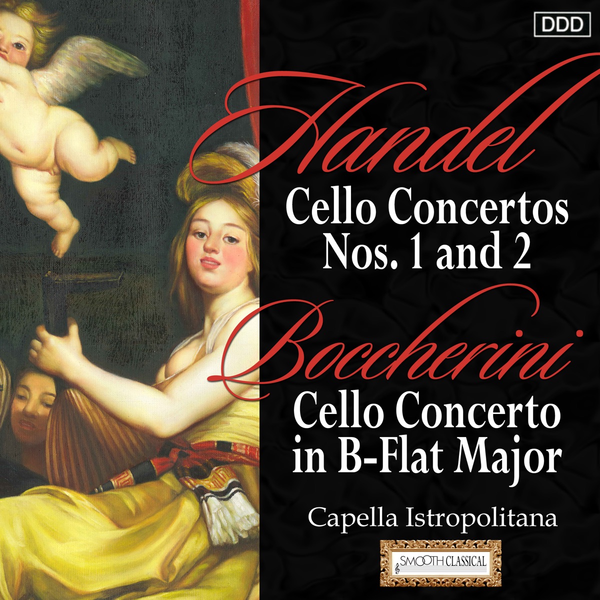 Haydn: Cello Concertos Nos. 1 and 2 - Boccherini: Cello Concerto in B-Flat Major by Capella Istropolitana, Peter Breiner & Ludovit Kanta album cover
