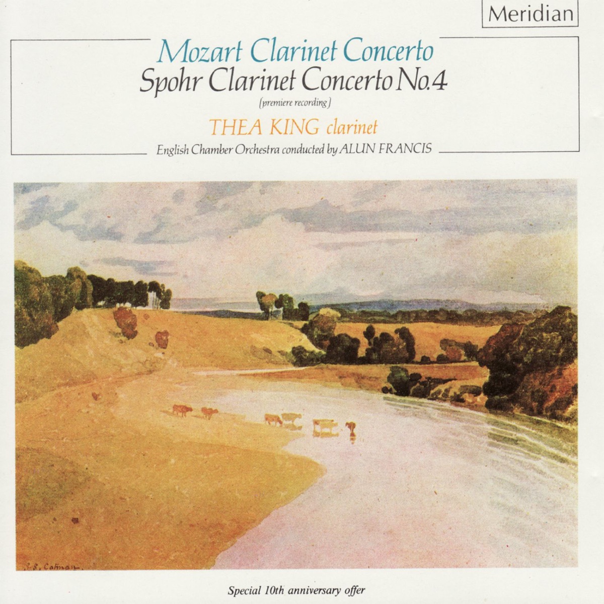 Mozart: Clarinet Concerto / Spohr: Clarinet Concerto No. 4 by Thea King, Alun Francis & English Chamber Orchestra album cover