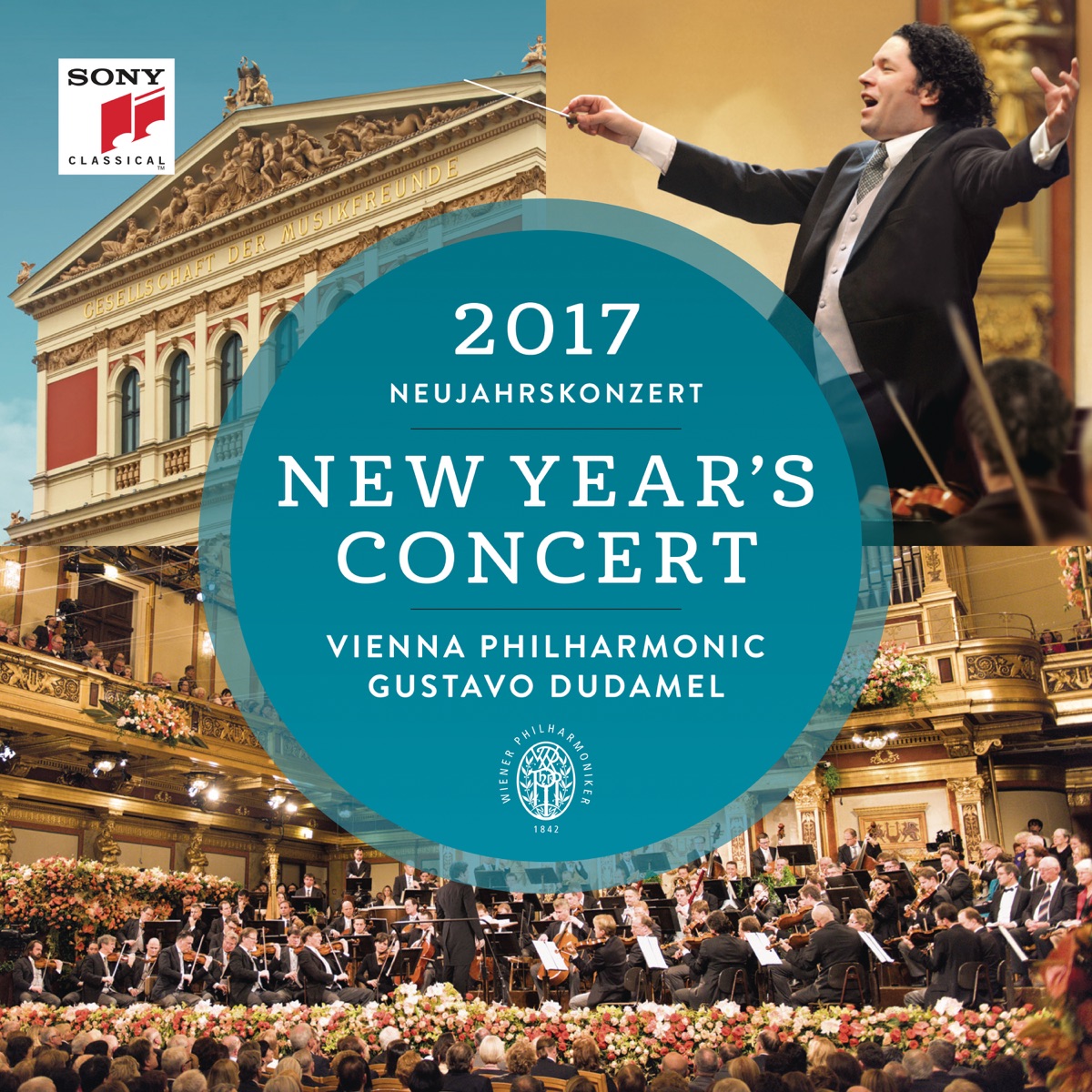 New Year's Concert 2017 (Neujahrskonzert 2017) by Gustavo Dudamel & Vienna Philharmonic album cover