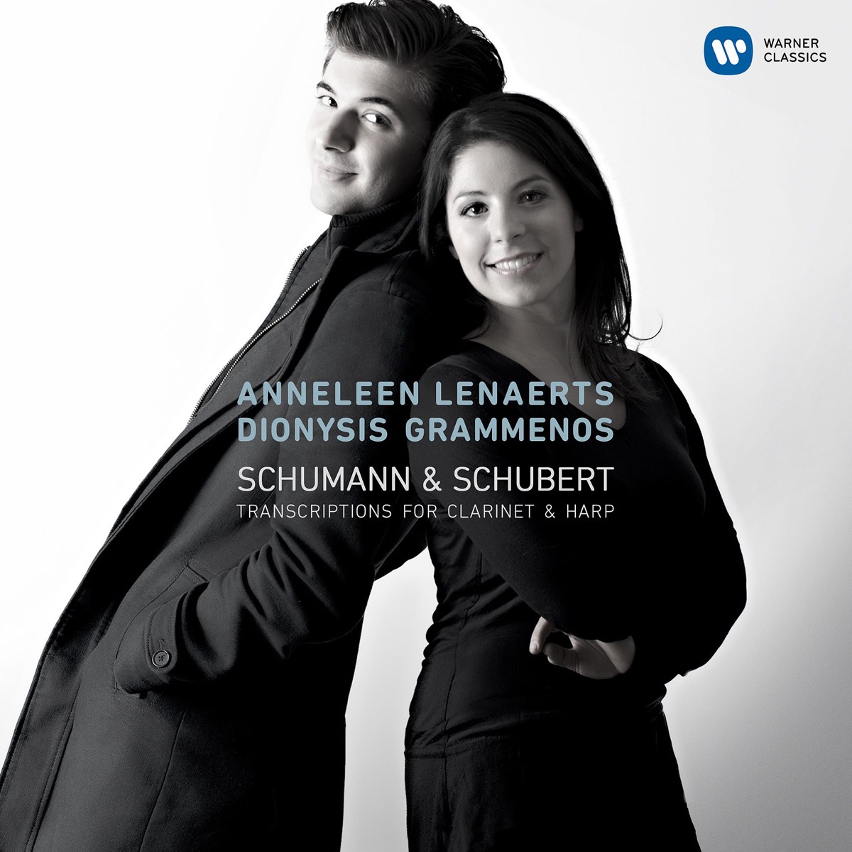 Schumann & Schubert - Transcriptions for Clarinet & Harp by Anneleen Lenaerts & Dionysis Grammenos album cover