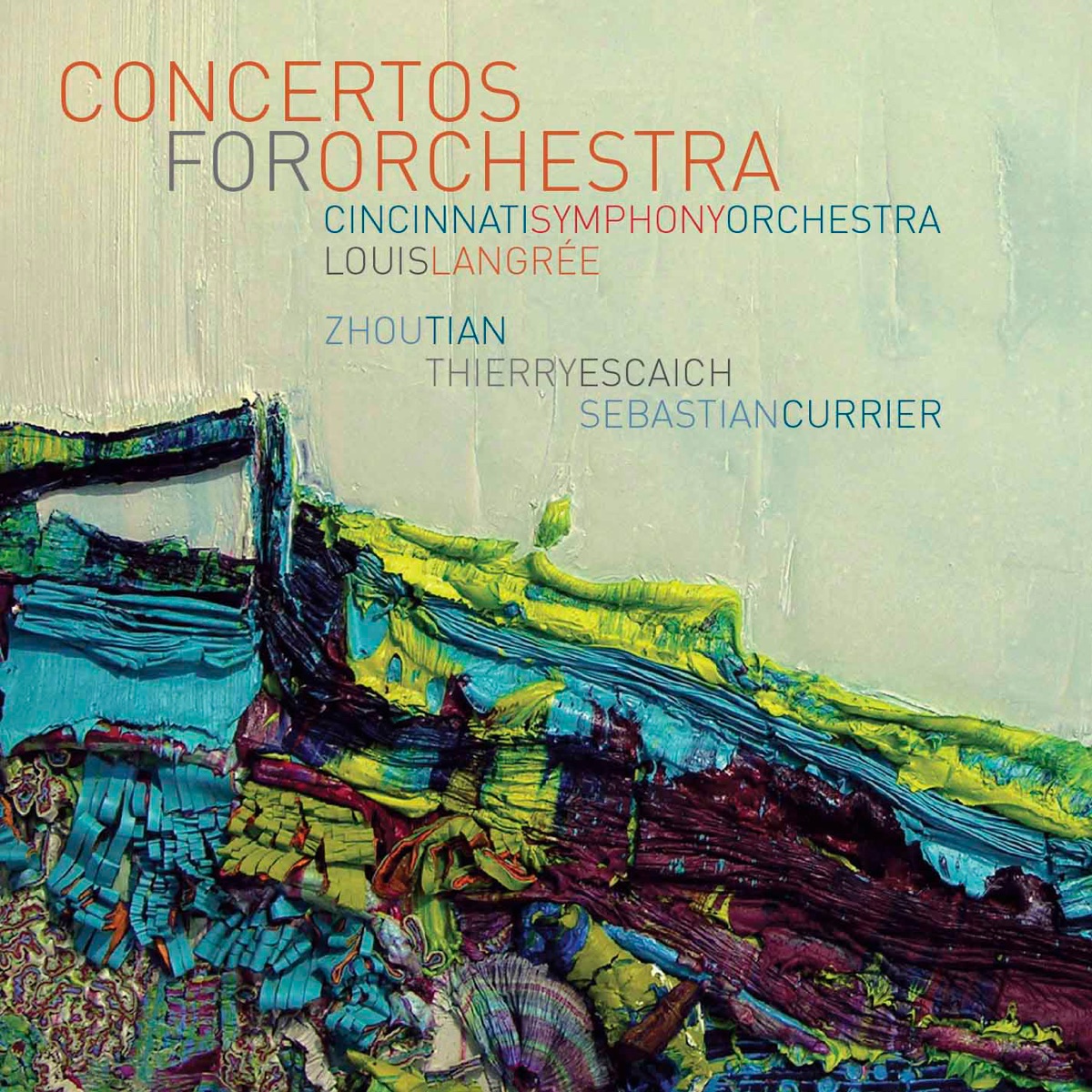 Concertos for Orchestra (Live) by Cincinnati Symphony Orchestra & Louis Langrée album cover