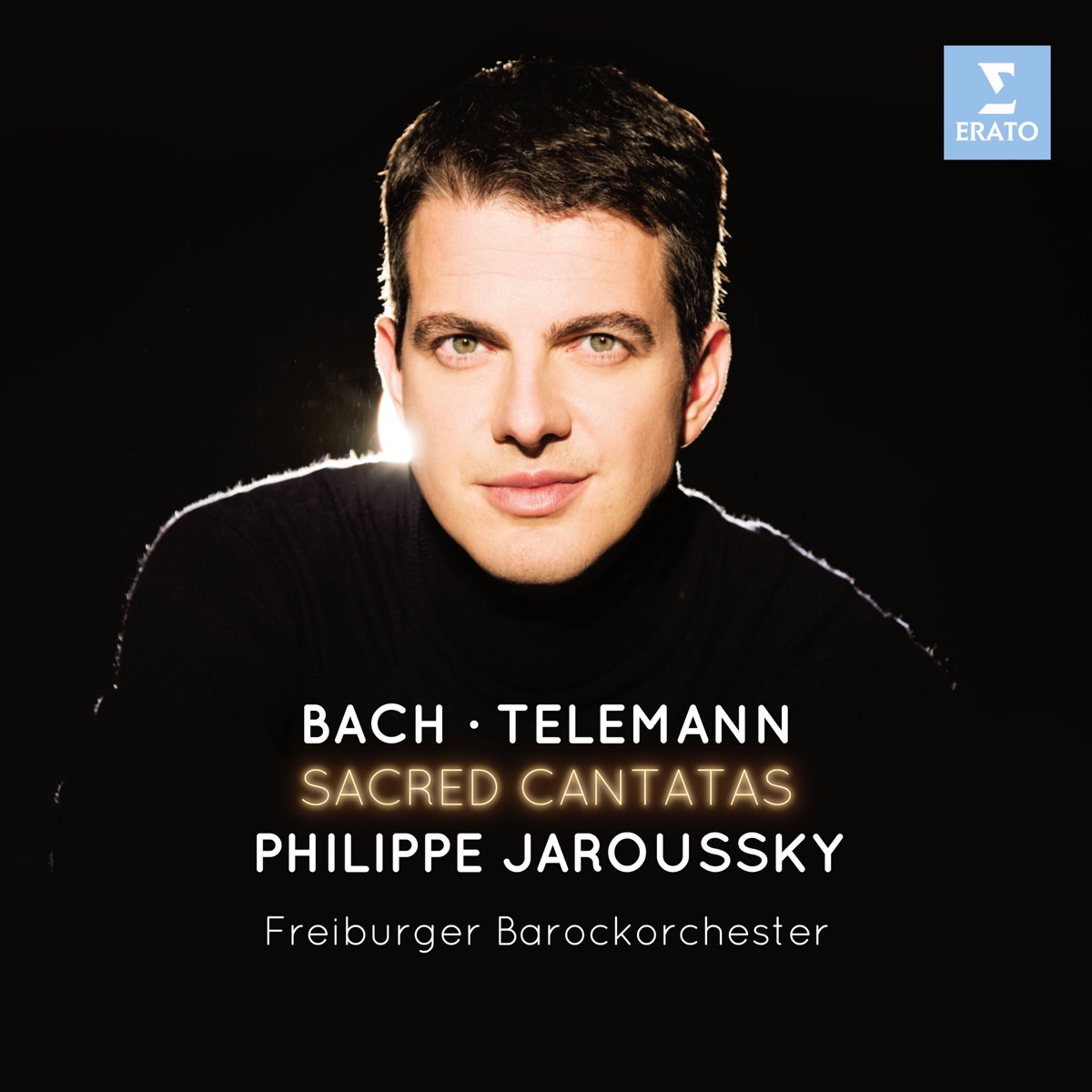 Bach & Telemann: Sacred Cantatas by Philippe Jaroussky & Freiburger Barockorchester album cover