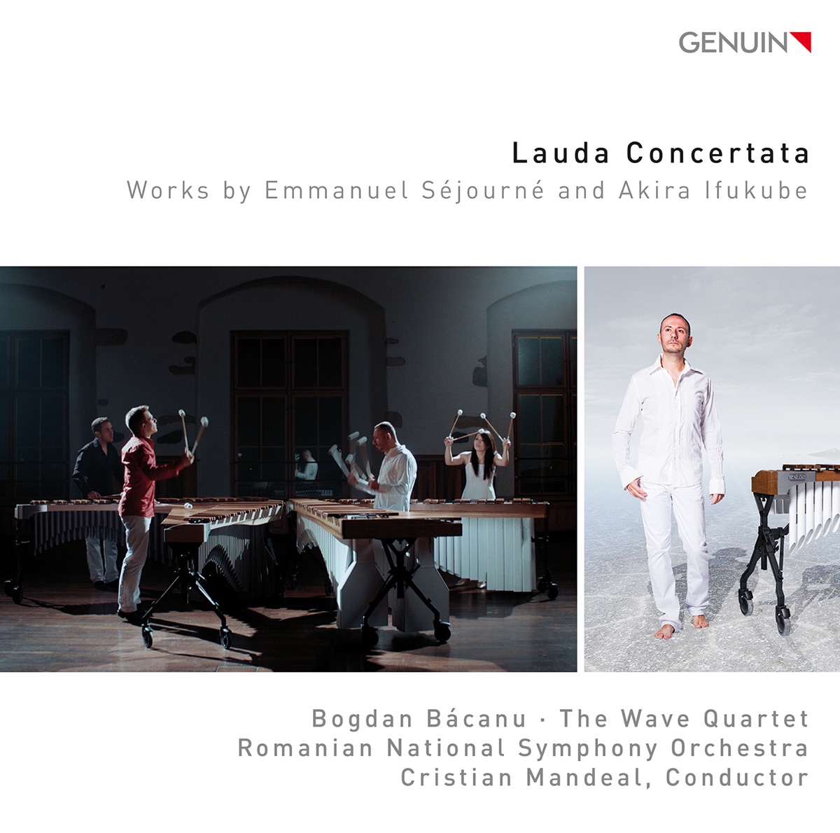 Lauda Concertata: Works by Séjourné & Ifukube by Bogdan Bacanu, The Wave Quartet, Romanian National Symphony Orchestra & Cristian Mandeal album cover