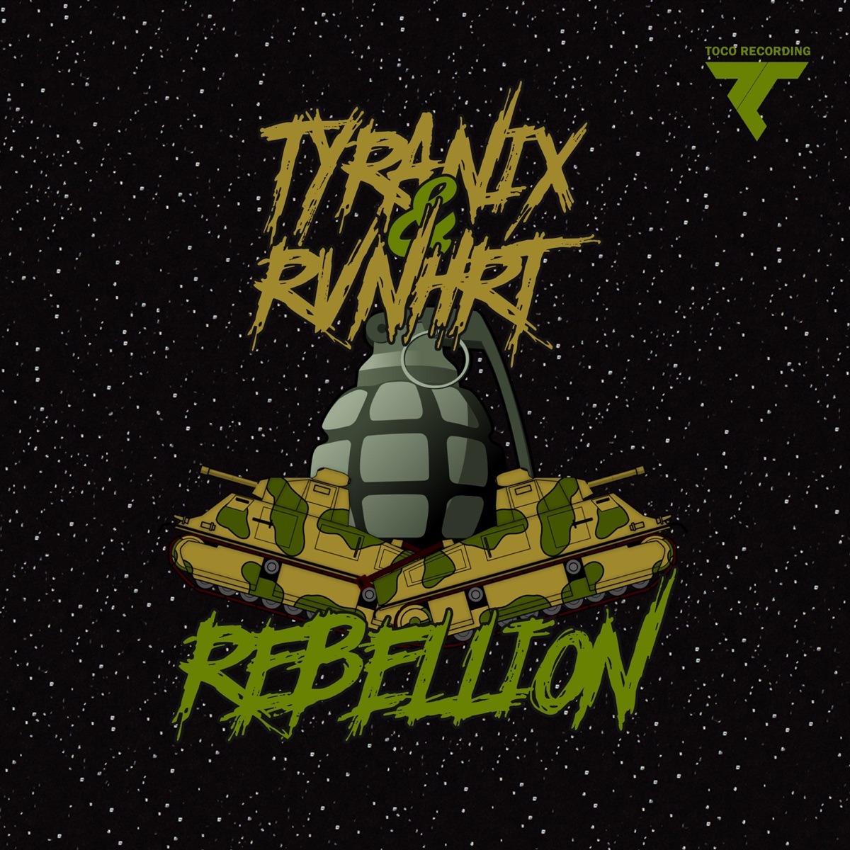 Rebellion - Single by Tyranix & RVNHRT album cover