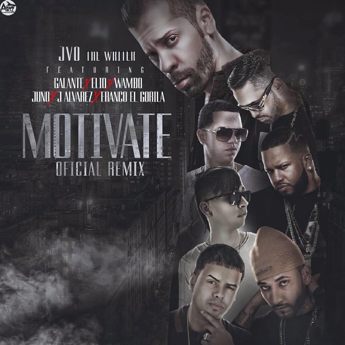 Motivate (feat. J Alvarez, Franco el Gorila, Galante, Wambo, ElioMafiaboy & Juno the Hitmaker) [Remix] - Single by JVO the Writer album cover
