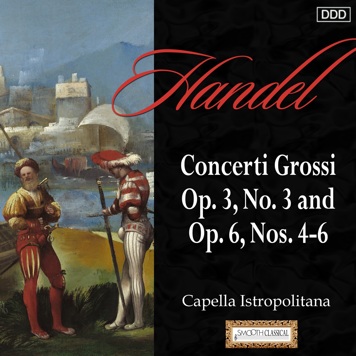 Handel: Concerti Grossi Op. 3, No. 3 and Op. 6, Nos. 4-6 by Capella Istropolitan & Jozef Kopelman album cover