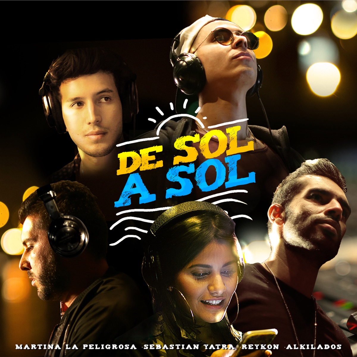 De Sol a Sol - Single by Reykon, Alkilados, Martina La Peligrosa & Sebastián Yatra album cover