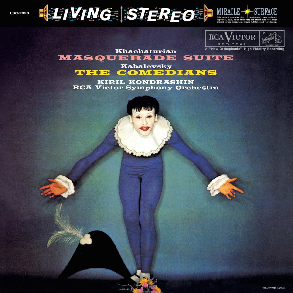 Masquerade Suite; The Comedians; Capriccio italien; Capriccio espagnol by Kirill Kondrashin & RCA Victor Symphony Orchestra album cover