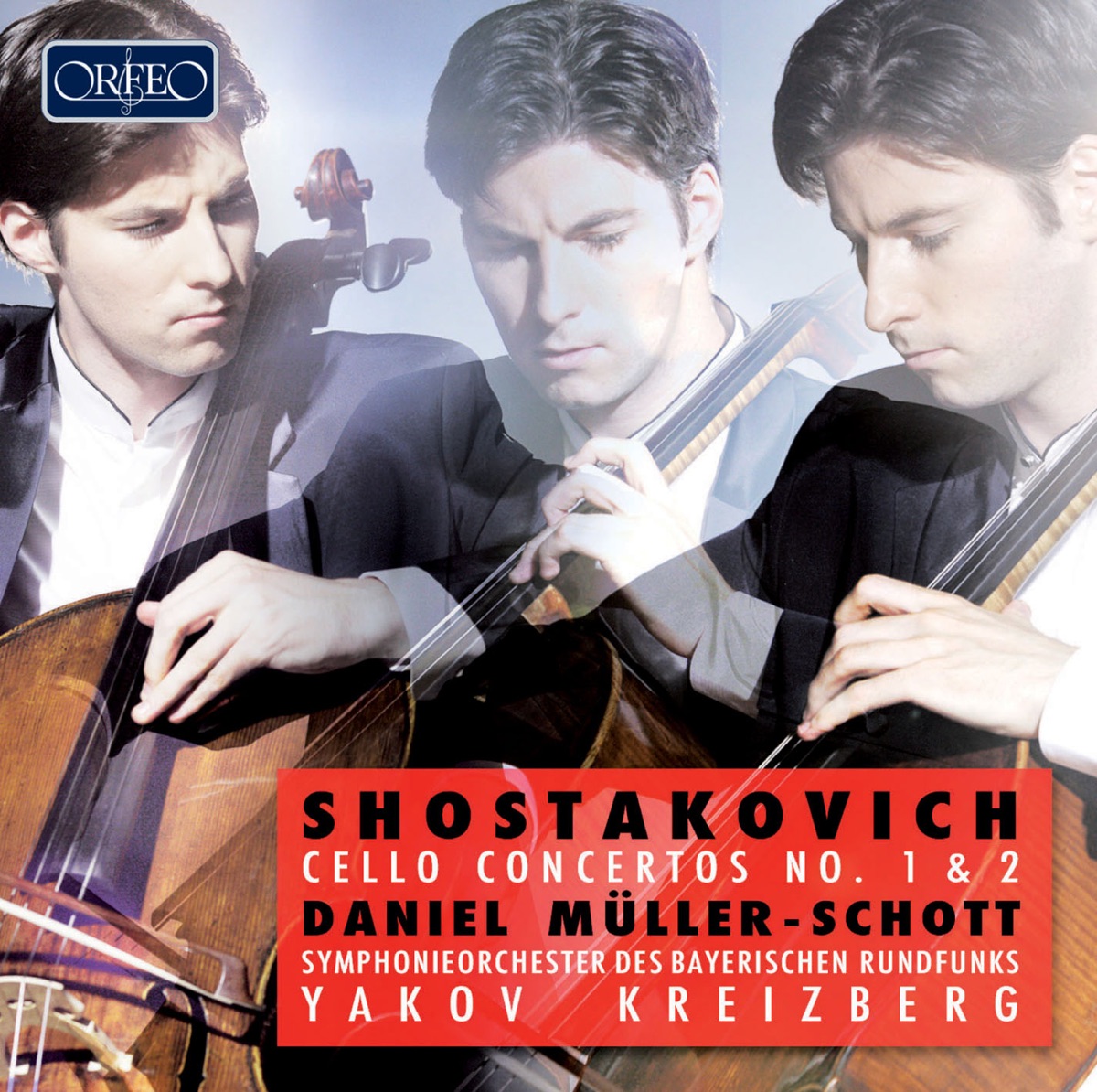 Shostakovich: Cello Concertos Nos. 1 & 2 by Daniel Müller-Schott, Bavarian Radio Symphony Orchestra & Yakov Kreizberg album cover