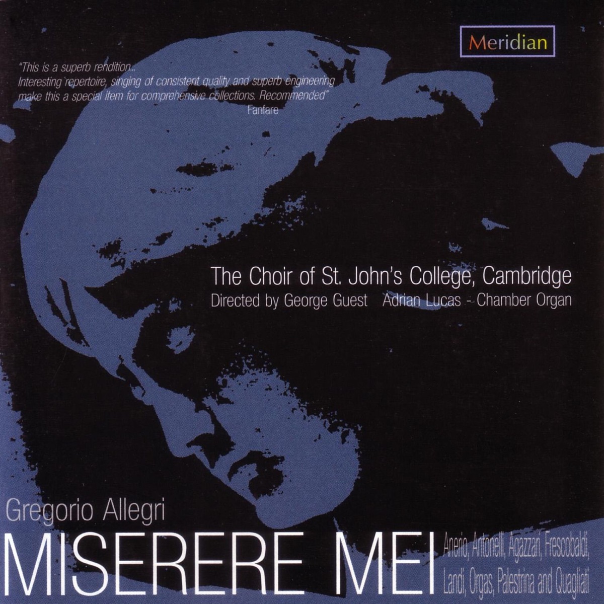 Miserere Mei by Choir of St John’s College, Cambridge, George Guest & Adrian Lucas album cover
