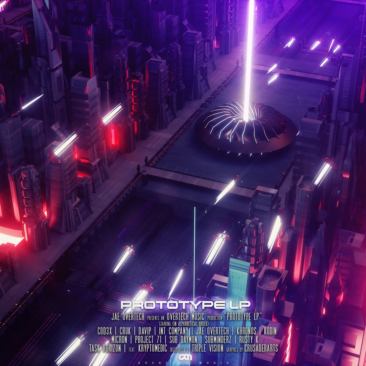 Prototype Lp (feat. Kryptomedic) by Cod3x, Task Horizon, Subminderz, Sub Daymon, Rusty K, Project 71, Micron, Kodin, Khronos, Jae Overtech, Int Company, DaVIP & Cruk album cover