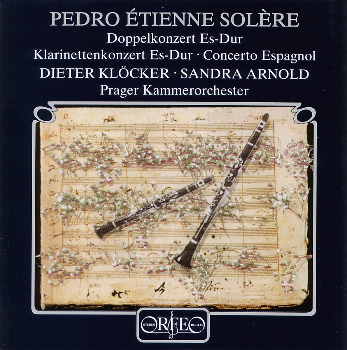 Solère: Clarinet Concertos by Sandra Arnold, Dieter Klöcker, Milan Lajcik & Prager Kammerorchester album cover