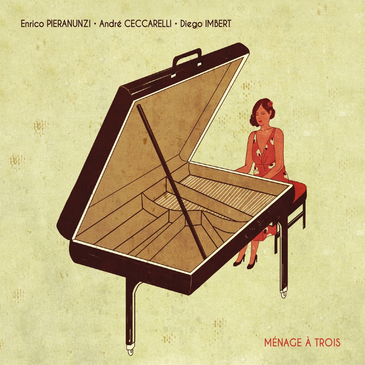 Ménage à trois by Enrico Pieranunzi, André Ceccarelli & Diego Imbert album cover