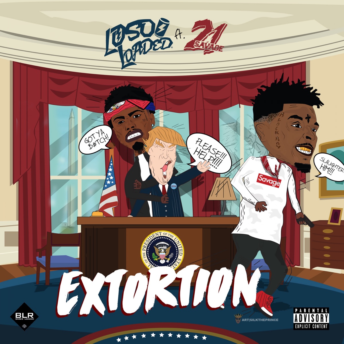 Extortion (feat. 21 Savage) - Single by Loso Loaded album cover