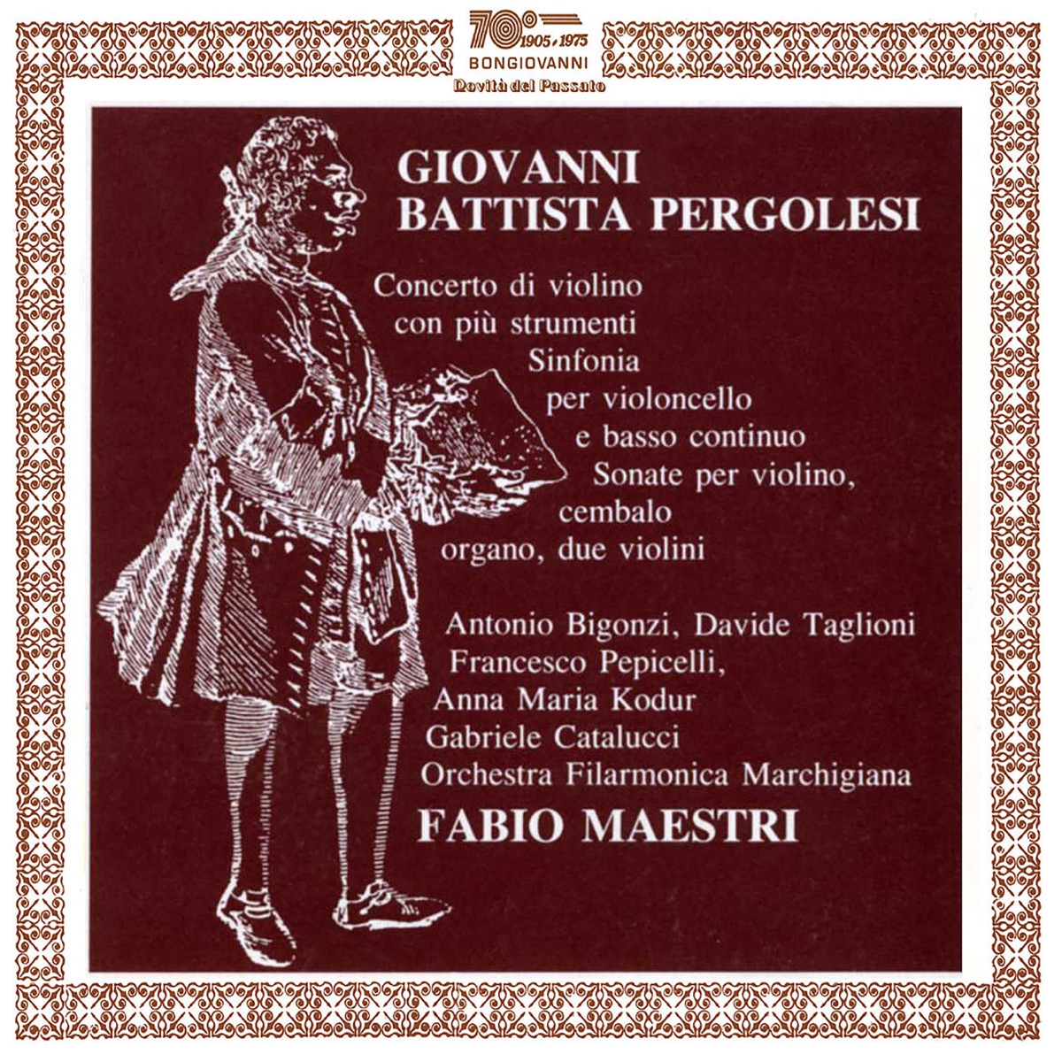 Pergolesi: Chamber Works by Orchestra Filarmonica Marchigiana & Fabio Maestri album cover
