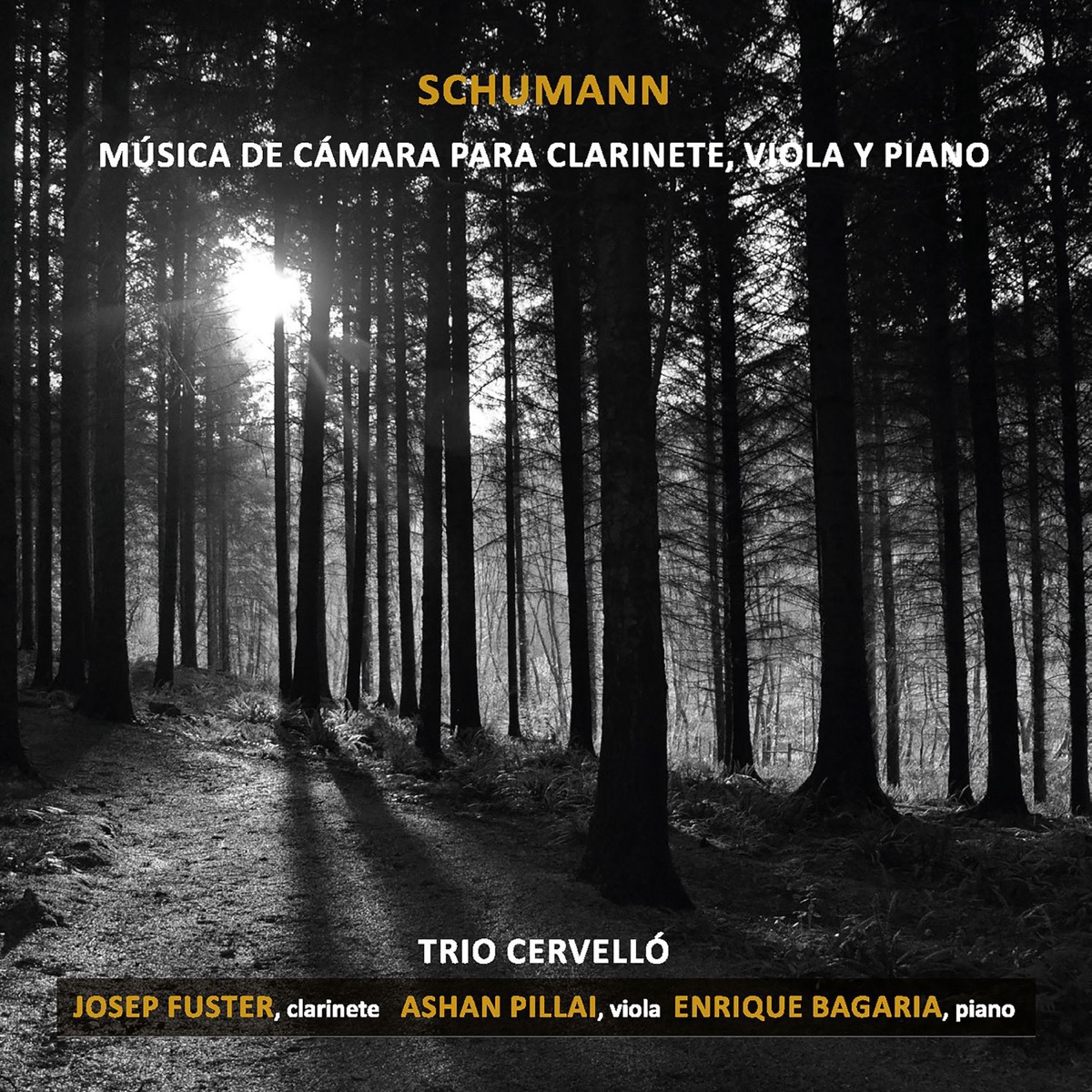 Schumann: Música de Cámara para clarinete, viola y piano by Trio Cervelló, Josep Fuster, Ashan Pillai & Enrique Bagaria album cover