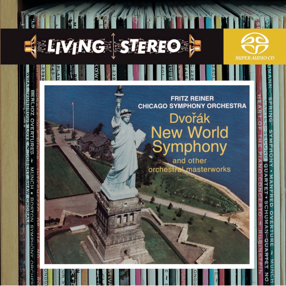 Dvořák: New World Symphony by Fritz Reiner, Chicago Symphony Orchestra & Daniel Guss album cover
