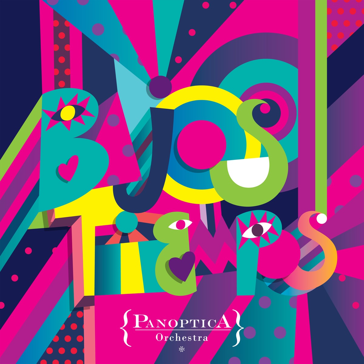 Bajos Tiempos (feat. Zalama Crew, Leo Satragno, Cuti Aste, Alma Velazco & Cineplexx) by Panoptica Orchestra album cover