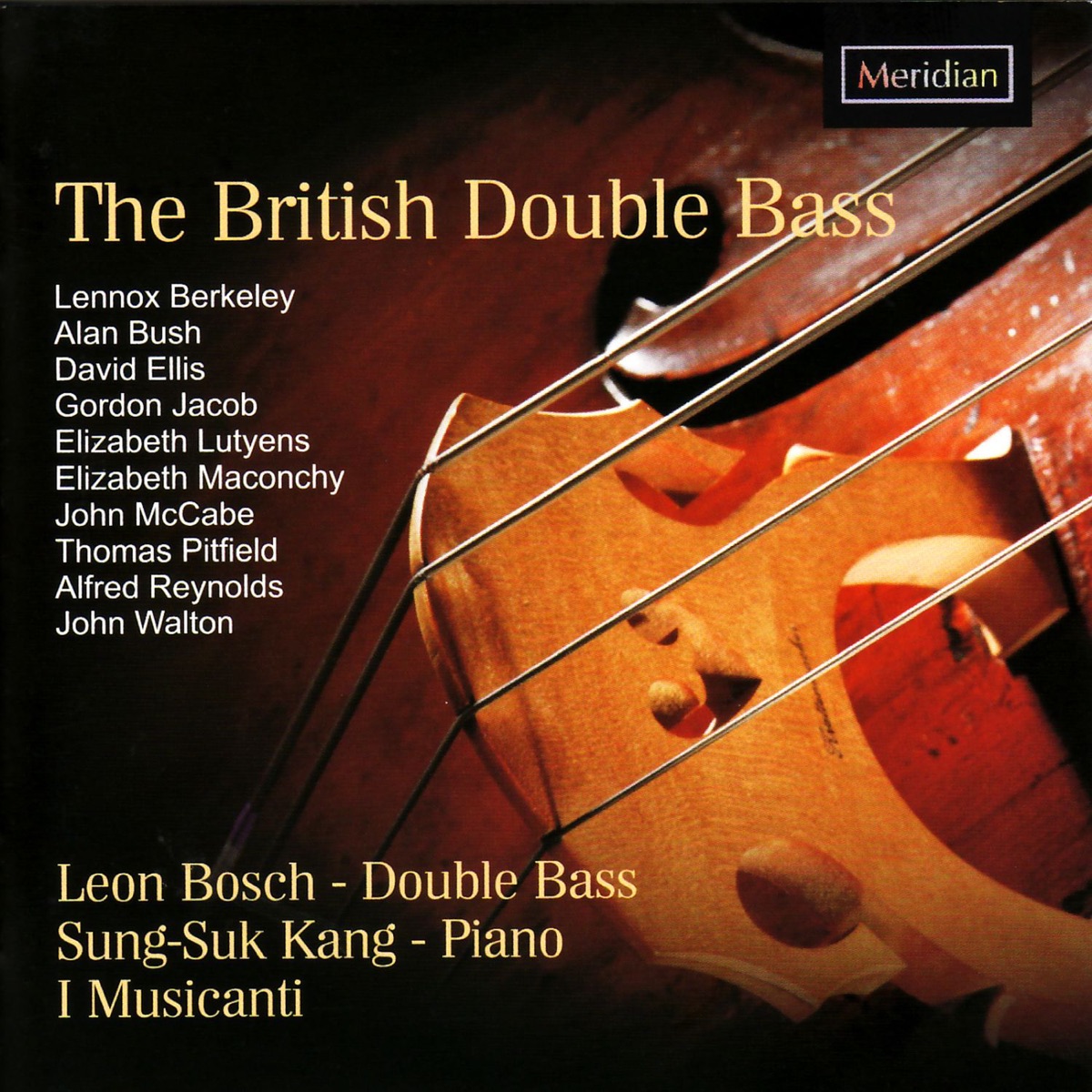 The British Double Bass by Leon Bosch, Sung-Suk Kang & I Musicanti album cover