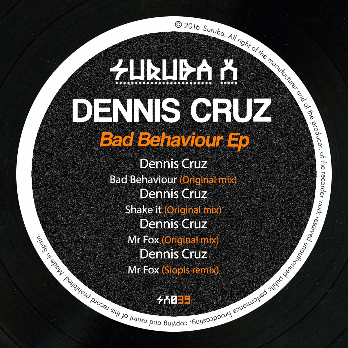 Bad Behaviour - EP by Dennis Cruz album cover