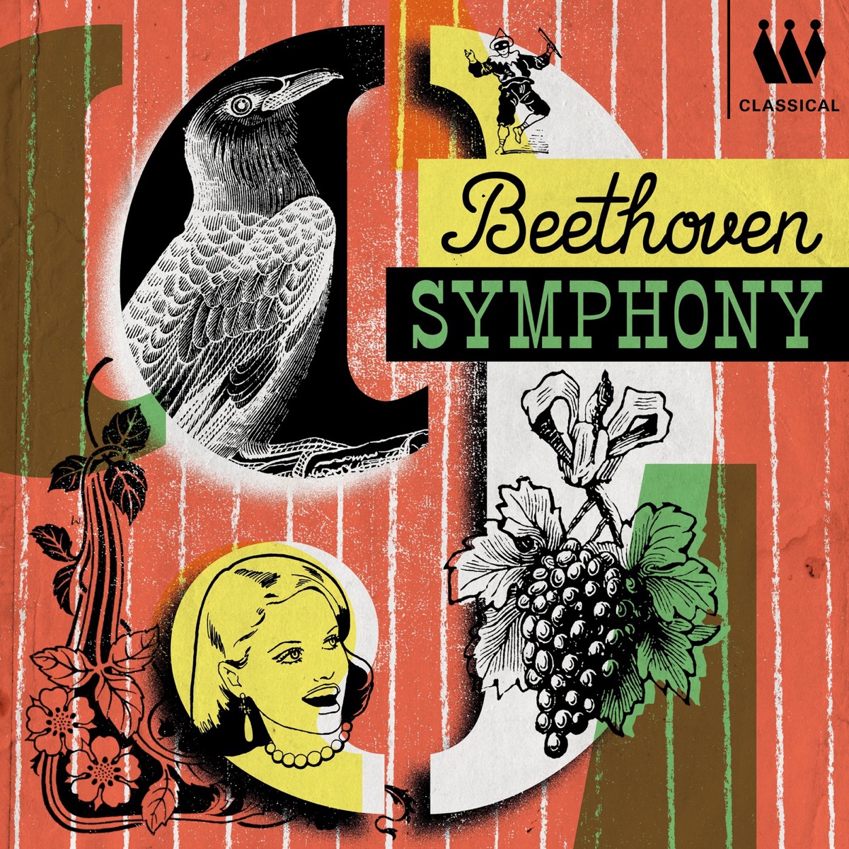 Beethoven 9 by Sarah Walker, Sir Roger Norrington, Patrick Power & Schütz Choir of London album cover