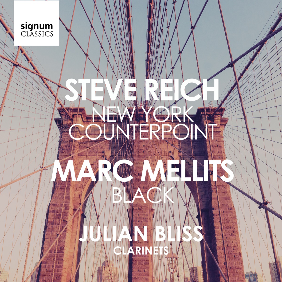 Steve Reich: New York Counterpoint / Marc Mellits: Black - EP by Julian Bliss album cover