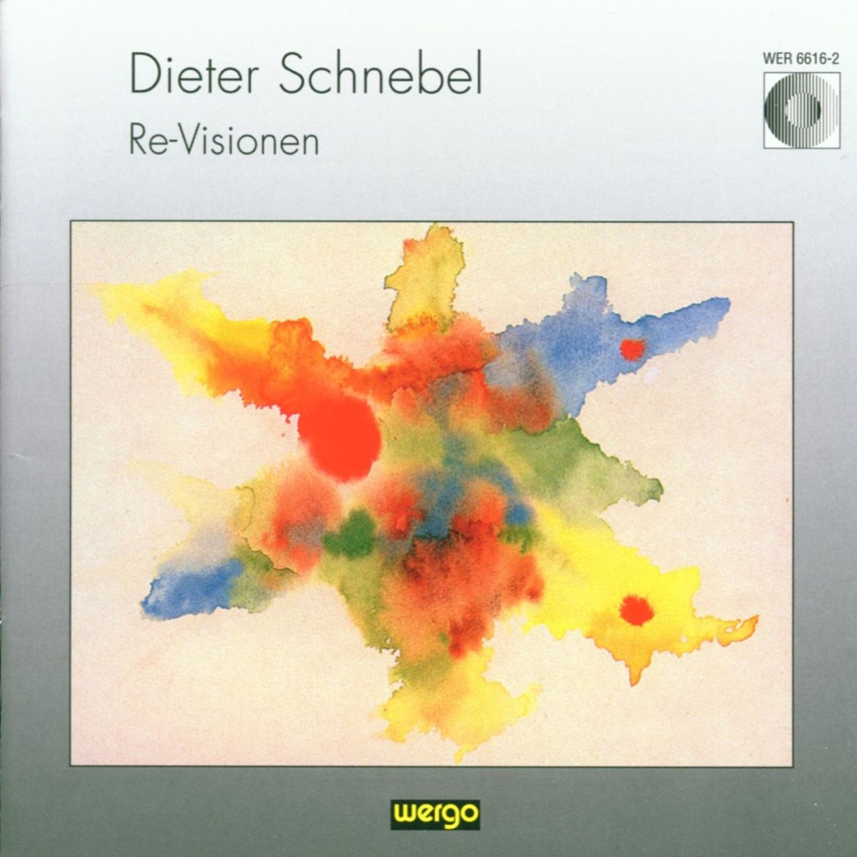 Schnebel: Re-Visionen by Dieter Schnebel, Neue Vocalsolisten Stuttgart, Camilla Ueberschaer, Frankfurt Radio Symphony & Zoltan Pesko album cover