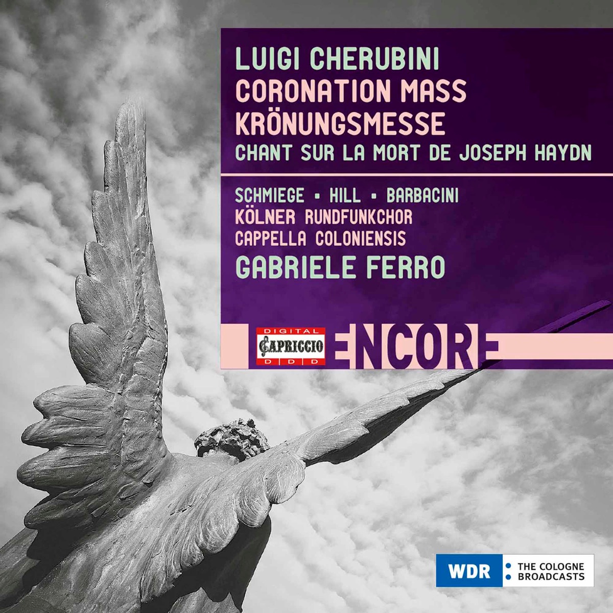 Cherubini: Mass in A Major & Chant sur la mort de Haydn by Cappella Coloniensis, Kölner Rundfunkchor & Gabriele Ferro album cover